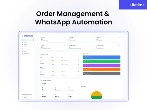 WhatsApp Order Management System – Lifetime | OrderPilot