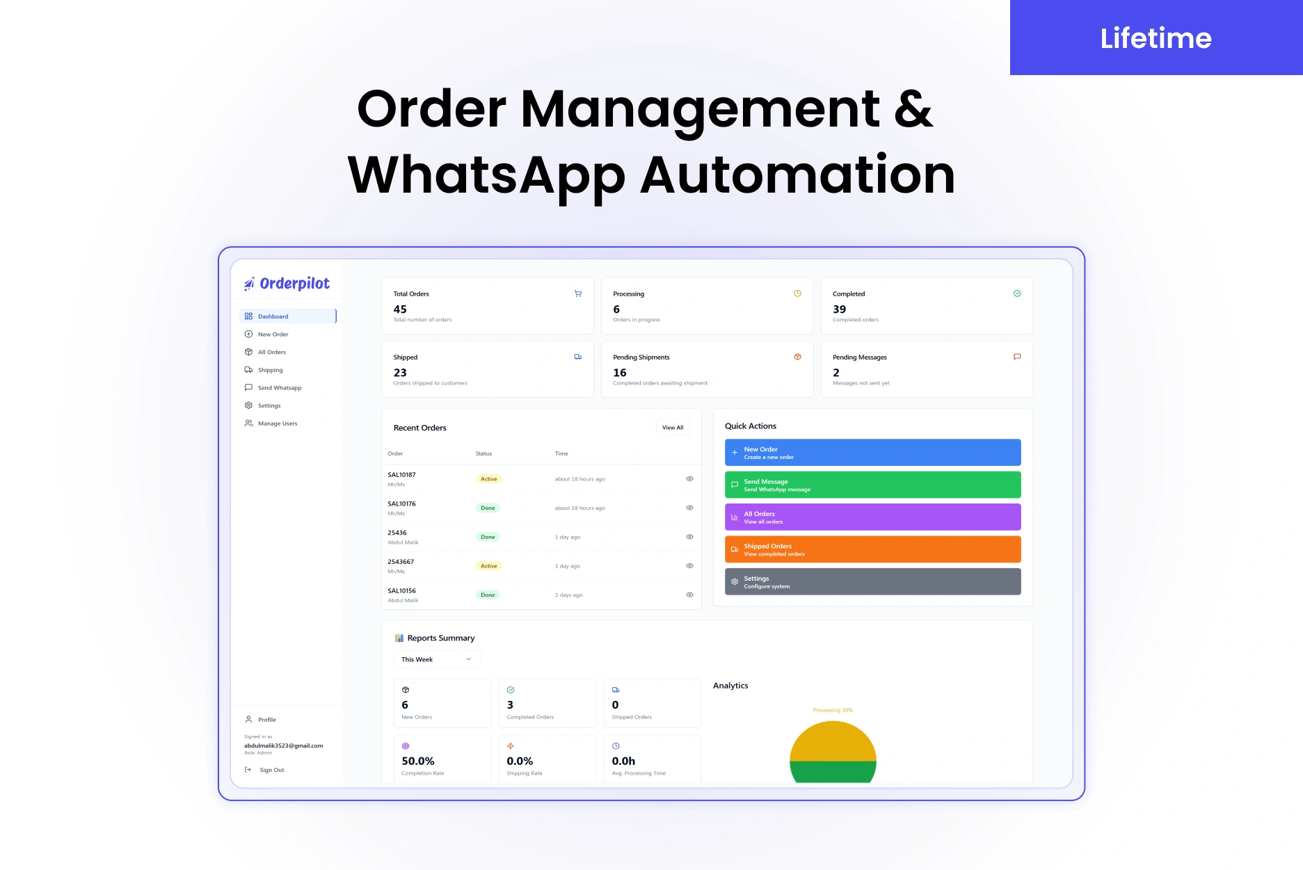 WhatsApp Order Management System – Lifetime | OrderPilot WhatsApp Order Management System – Lifetime | OrderPilot