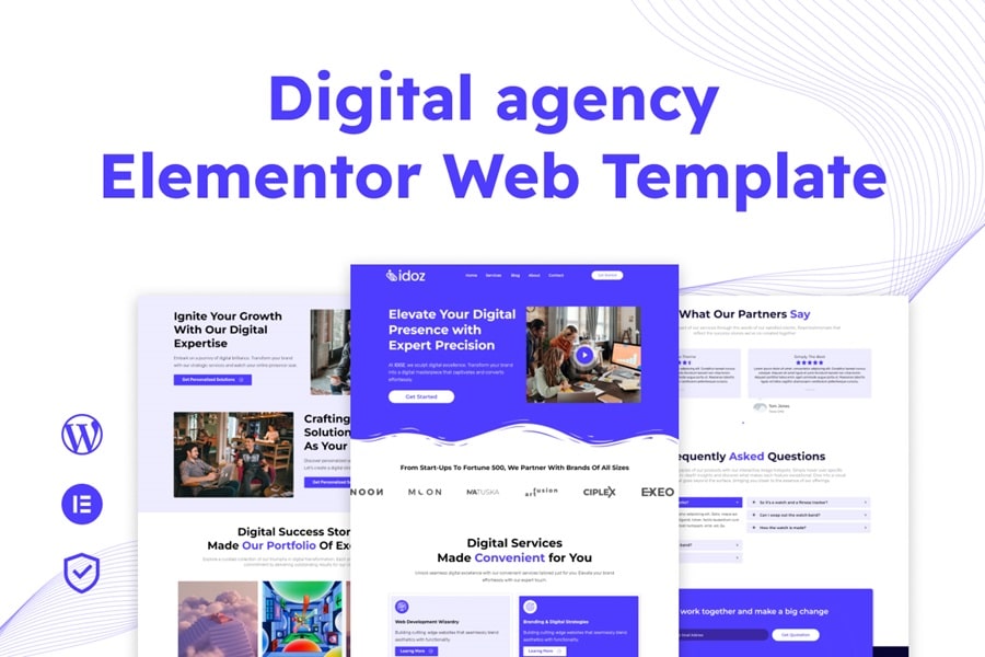Digital Agency Elementor Web Template