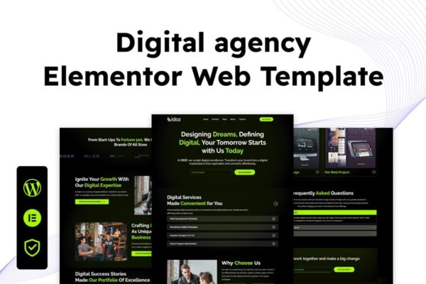 Elevate Your Digital Agency with Elementor Template