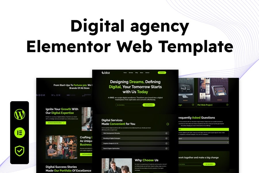 Elevate Your Digital Agency with Elementor Template