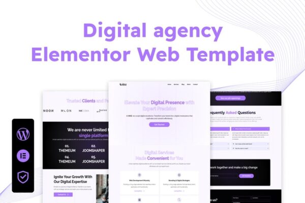 Exclusive Digital Agency with Elementor Template