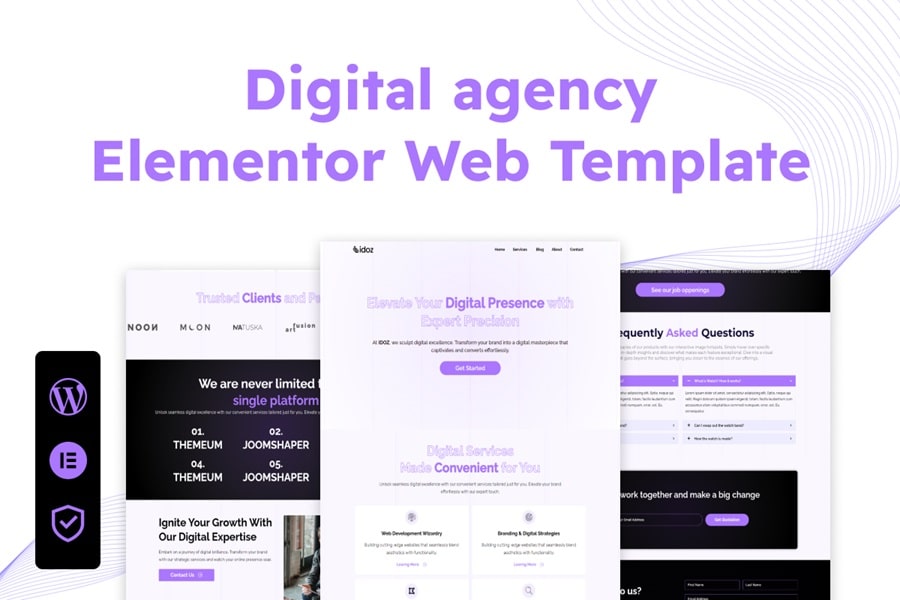 Exclusive Digital Agency with Elementor Template