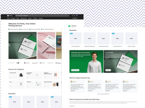 HelloPrint Master Clone – Complete WordPress Print-Shop Website Template (Elementor Pro + Aprin Theme)
