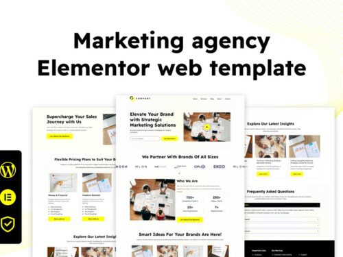 Marketing Agency Website Elementor Template