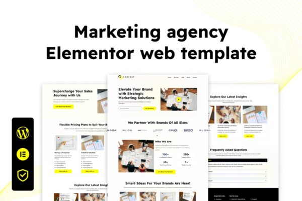 Marketing Agency Website Elementor Template