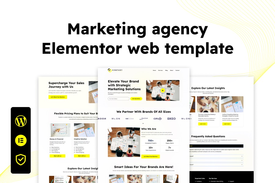 Marketing Agency Website Elementor Template